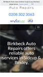 Mobile Screenshot of birkbeck-garage.co.uk